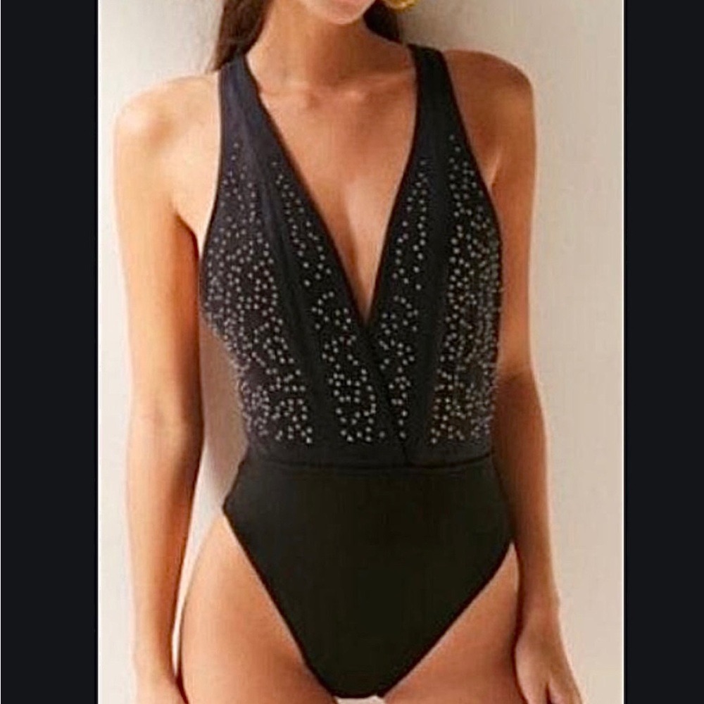 Urban Outfitters studded low-cut bodysuit